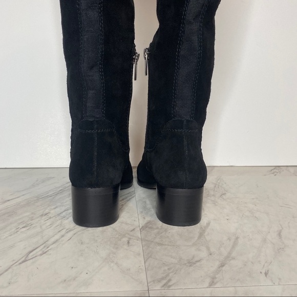 New! Vince Camuto Kreesell Black Suede Tall Boot 5 - Picture 4 of 14